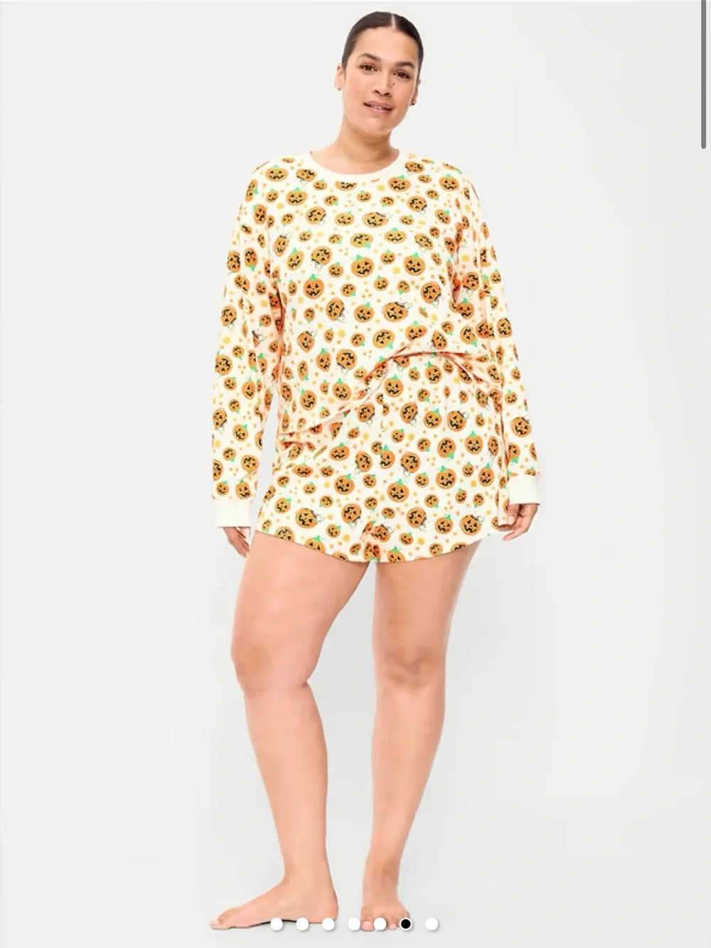 Halloween Pajama T-Shirt and Shorts Set for Women